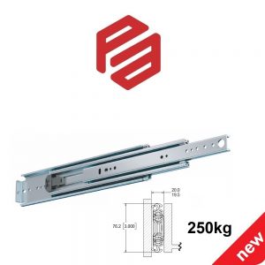 2I-030 – PA5379 – TELESCOPIC SLIDES 76mm 250KG